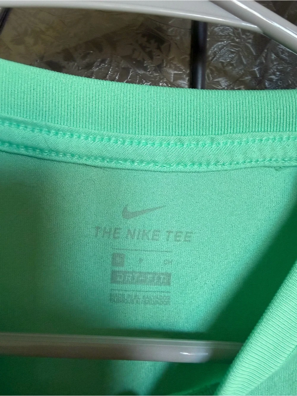 Nike Mint Green Short Sleeve Tee with Black Swoosh